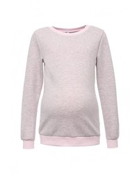 Женский розовый свитер с круглым вырезом от week by week
