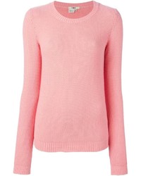 Женский розовый свитер с круглым вырезом от YMC