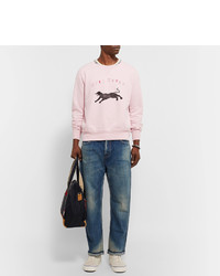 Мужской розовый свитер с принтом от Remi Relief