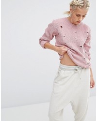 Женский розовый свитер от Boohoo