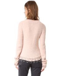 Женский розовый свитер от Rachel Comey