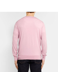 Мужской розовый свитер от Richard James