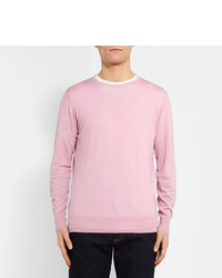 Мужской розовый свитер от Richard James