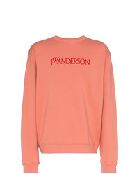 Мужской розовый свитшот с вышивкой от JW Anderson