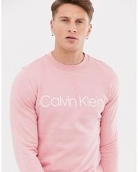 Мужской розовый свитшот с принтом от Calvin Klein