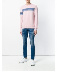 Мужской розовый свитшот с принтом от Dondup