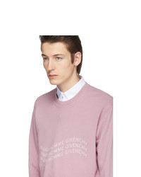 Мужской розовый свитшот с принтом от Givenchy