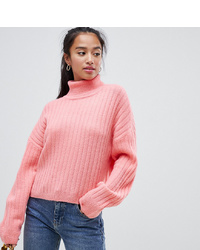 Розовый свободный свитер от Asos Petite