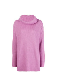 Розовый свободный свитер от Blugirl