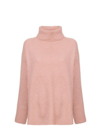 Розовый свободный свитер от Le Kasha