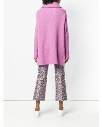 Розовый свободный свитер от Blugirl