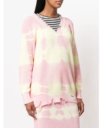 Розовый свободный свитер от MSGM