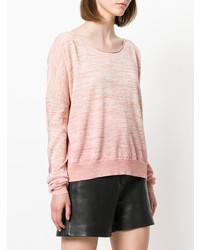 Розовый свободный свитер от Zadig & Voltaire