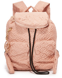Розовый стеганый рюкзак