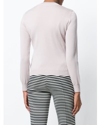 Женский розовый стеганый свитер на молнии от Moncler