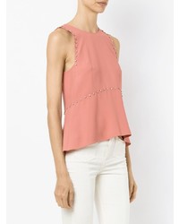 Розовый топ без рукавов с украшением от Nk