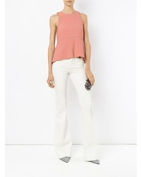 Розовый топ без рукавов с украшением от Nk