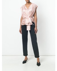 Розовый топ без рукавов от Magda Butrym