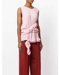 Розовый топ без рукавов от Marni