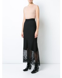 Розовый топ без рукавов от Ann Demeulemeester