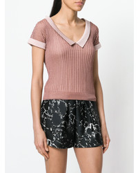 Розовый укороченный топ от N°21