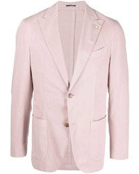 Мужской розовый хлопковый пиджак от Lardini