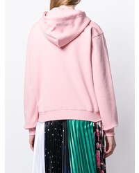 Женский розовый худи с принтом от Moschino
