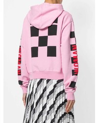 Женский розовый худи с принтом от Off-White