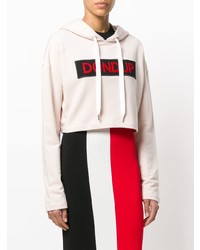 Женский розовый худи с принтом от Dondup