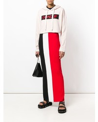 Женский розовый худи с принтом от Dondup