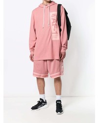 Мужской розовый худи с принтом от Nike
