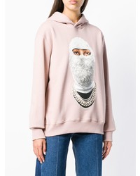 Женский розовый худи с принтом от Ih Nom Uh Nit