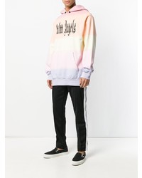 Мужской розовый худи с принтом от Palm Angels