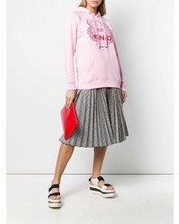 Женский розовый худи с принтом от Kenzo