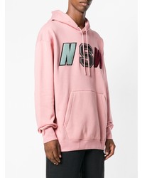 Мужской розовый худи с принтом от Nike
