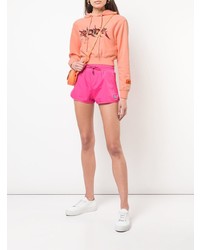 Женский розовый худи с принтом от Heron Preston