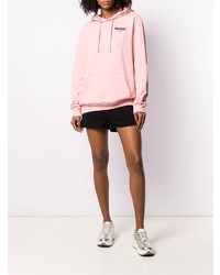 Женский розовый худи с принтом от Moschino