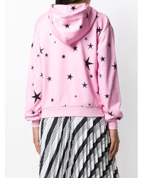 Женский розовый худи с принтом от Moschino