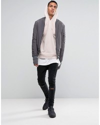 Мужской розовый худи от Asos