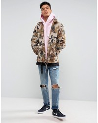 Мужской розовый худи от Reclaimed Vintage