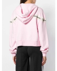 Женский розовый худи от Palm Angels