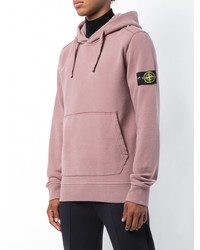 Мужской розовый худи от Stone Island
