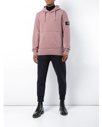 Мужской розовый худи от Stone Island