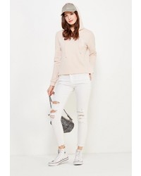 Женский розовый худи от Noisy May