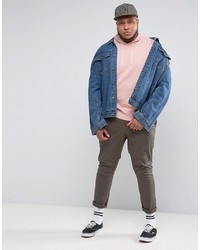 Мужской розовый худи от Asos