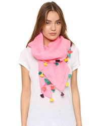 Женский розовый шарф от Bindya