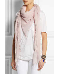 Женский розовый шарф от Chan Luu