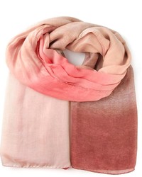 Женский розовый шарф от Salvatore Ferragamo