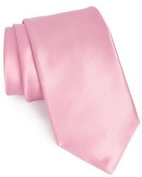 Розовый шелковый галстук