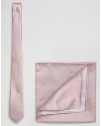 Мужской розовый шелковый галстук от Asos